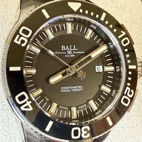 Ball Engineer II Hydrocarbon DeepQuest Date Designer Diver Mens Watch. - Picture 4 of 11